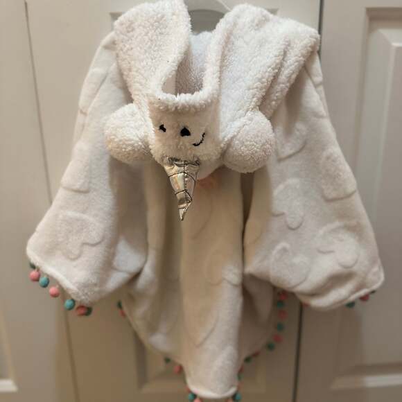 Betsey Johnson Cute Sherpa Fuzzy Unicorn Hood Size 6 - Picture 2 of 3